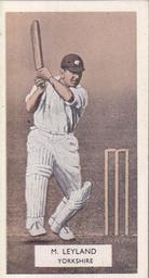 1934 Carreras A Series Of 50 Cricketers #5 Maurice Leyland Front