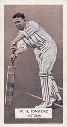 1934 Carreras A Series Of 50 Cricketers #16 Bill Ponsford Front