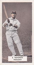 1934 Carreras A Series Of 50 Cricketers #36 Patsy Hendren Front