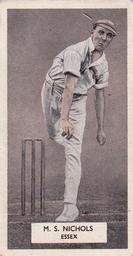 1934 Carreras A Series Of 50 Cricketers #37 Maurice Nichols Front