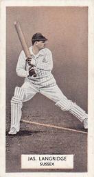 1934 Carreras A Series Of 50 Cricketers #46 James Langridge Front