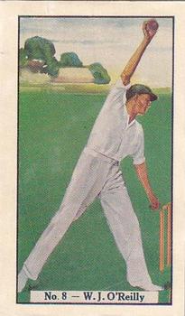 1938 Allen's Test Cricketers #8 Bill O'Reilly Front