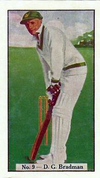 1938 Allen's Test Cricketers #9 Don Bradman Front