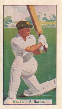 1938 Allen's Test Cricketers #13 Sidney Barnes Front