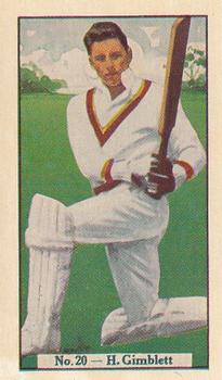 1938 Allen's Test Cricketers #20 Harold Gimblett Front