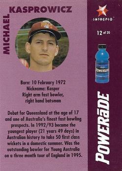 1995-96 Intrepid Shield Legends Queensland Bulls #12 Michael Kasprowicz Back