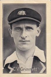 1926 Amalgamated Press Famous Test Match Cricketers #15 Clarrie Grimmett Front