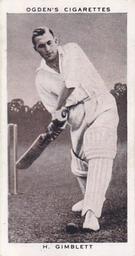 1938 Ogden's Prominent Cricketers #10 Harold Gimblett Front