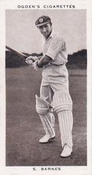 1938 Ogden's Prominent Cricketers #36 Sydney Barnes Front