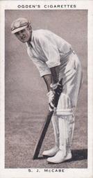 1938 Ogden's Prominent Cricketers #44 Stan McCabe Front