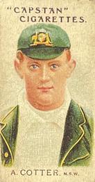 1907 Wills's Capstan Cigarettes Prominent Australian and English Cricketers #1 Albert Cotter Front