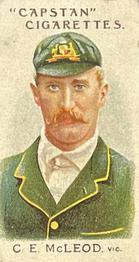 1907 Wills's Capstan Cigarettes Prominent Australian and English Cricketers #2 Charles McLeod Front