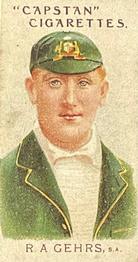 1907 Wills's Capstan Cigarettes Prominent Australian and English Cricketers #9 Algy Gehrs Front