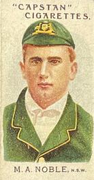 1907 Wills's Capstan Cigarettes Prominent Australian and English Cricketers #11 Monty Noble Front