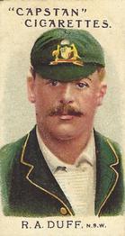 1907 Wills's Capstan Cigarettes Prominent Australian and English Cricketers #12 Reginald Duff Front