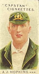 1907 Wills's Capstan Cigarettes Prominent Australian and English Cricketers #14 Albert Hopkins Front