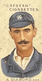 1907 Wills's Capstan Cigarettes Prominent Australian and English Cricketers #25 Austin Diamond Front