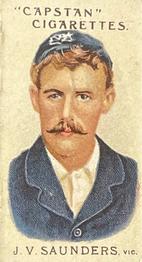 1907 Wills's Capstan Cigarettes Prominent Australian and English Cricketers #29 Jack Saunders Front