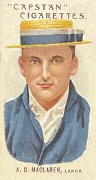 1907 Wills's Capstan Cigarettes Prominent Australian and English Cricketers #33 Archie MacLaren Front