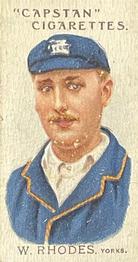 1907 Wills's Capstan Cigarettes Prominent Australian and English Cricketers #37 Wilfred Rhodes Front