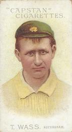 1907 Wills's Capstan Cigarettes Prominent Australian and English Cricketers #51 Thomas Wass Front