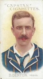 1907 Wills's Capstan Cigarettes Prominent Australian and English Cricketers #60 David Denton Front