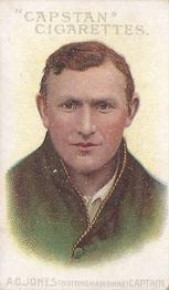 1907 Wills's Capstan Cigarettes Prominent Australian and English Cricketers #69 Arthur Jones Front