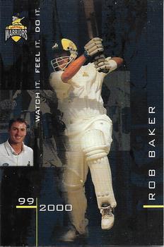 1999-00 Western Warriors Cricket #NNO Rob Baker Front