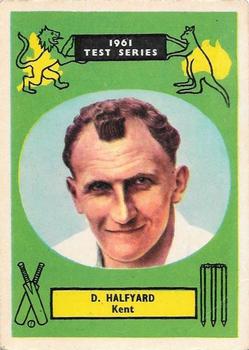 1961 A&BC Cricket 1961 Test Series (Standard Border) #8 Dave Halfyard Front