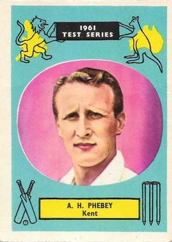 1961 A&BC Cricket 1961 Test Series (Standard Border) #14 Arthur Phebey Front