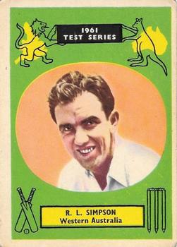 1961 A&BC Cricket 1961 Test Series (Standard Border) #40 Bobby Simpson Front