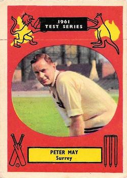 1961 A&BC Cricket 1961 Test Series (Standard Border) #48 Peter May Front