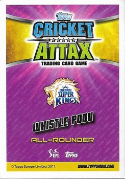 2015-16 Topps Cricket Attax IPL #6 Dwayne Bravo Back