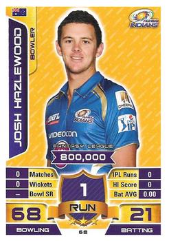 2015-16 Topps Cricket Attax IPL #68 Josh Hazlewood Front