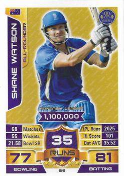 2015-16 Topps Cricket Attax IPL #85 Shane Watson Front