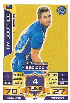 2015-16 Topps Cricket Attax IPL #89 Tim Southee Front
