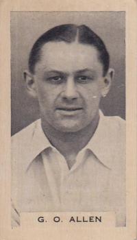 1932 Godfrey Phillips Test Cricketers #6 George Allen Front