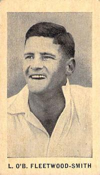 1932 Godfrey Phillips Test Cricketers #13 Chuck Fleetwood-Smith Front