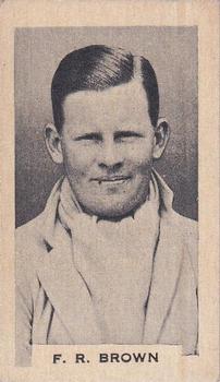 1932 Godfrey Phillips Test Cricketers #24 Freddie Brown Front