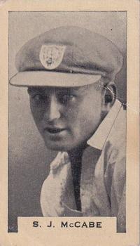 1932 Godfrey Phillips Test Cricketers #22 Stan McCabe Front
