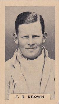 1932 Godfrey Phillips Test Cricketers #24 Freddie Brown Front