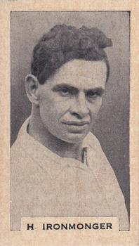 1932 Godfrey Phillips Test Cricketers #27 Bert Ironmonger Front