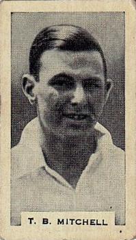 1932 Godfrey Phillips Test Cricketers #31 Tommy Mitchell Front
