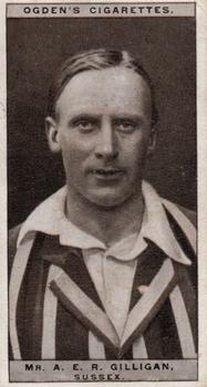 1926 Ogden's Cricket #17 Arthur Gilligan Front