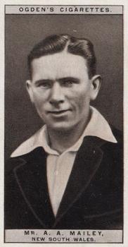 1926 Ogden's Cricket #33 Arthur Mailey Front
