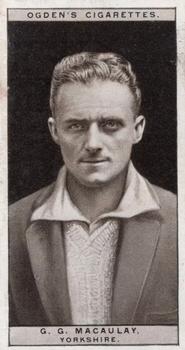 1926 Ogden's Cricket #34 Frank Mann Front