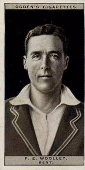 1926 Ogden's Cricket #50 Frank Woolley Front