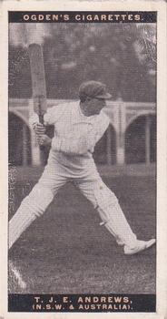 1928-29 Ogden's Australian Test Cricketers #NNO Tommy Andrews Front
