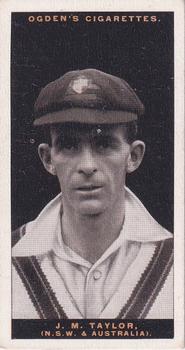 1928-29 Ogden's Australian Test Cricketers #NNO Johnny Taylor Front