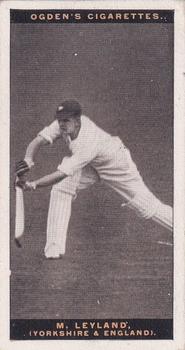 1928-29 Ogden's Australian Test Cricketers #NNO Maurice Leyland Front